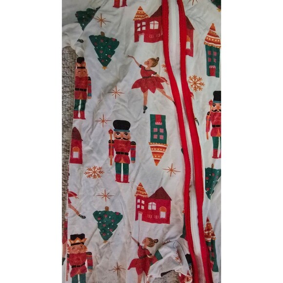 PatPat Baby Boy Girl Nutcracker Christmas Bamboo Zippy Romper Size 9-12 EUC - Picture 3 of 3